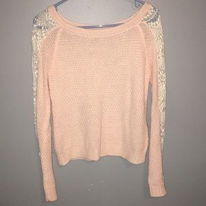 Light pink lace top